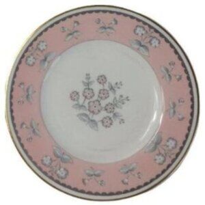 Vintage Wedgwood PIMPERNEL PINK‎ Bone China Bread & Butter Plate